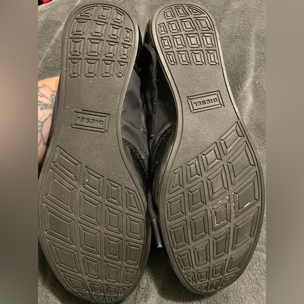 Diesel Black Sneakers with Subtle Gray Accents - Picture 5 of 15